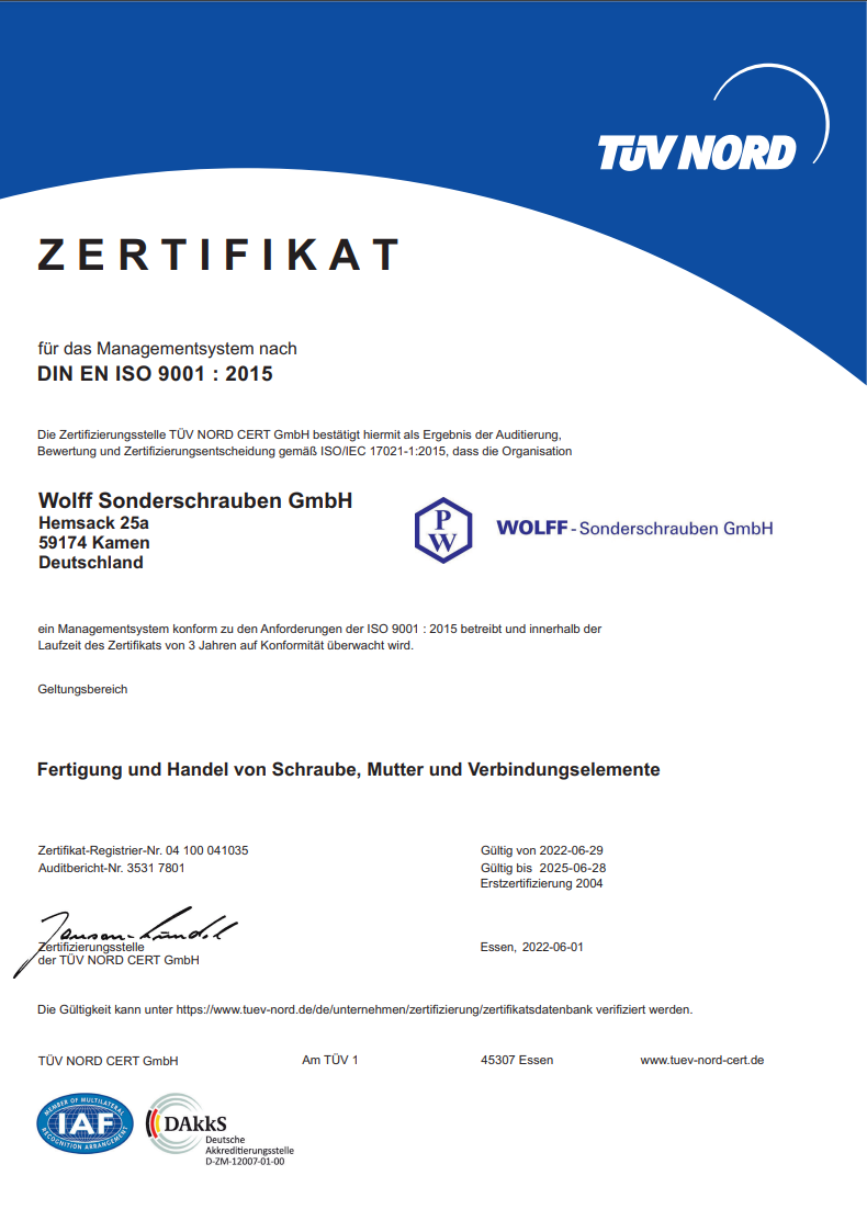 Zertifikat DIN EN ISO 9001-2015 – DE vom 29.06.2019 bis 28-06-2022 -Zertifikat Nr. 04 100 041035 deutschx350